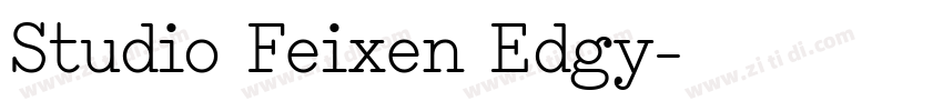 Studio Feixen Edgy字体转换
